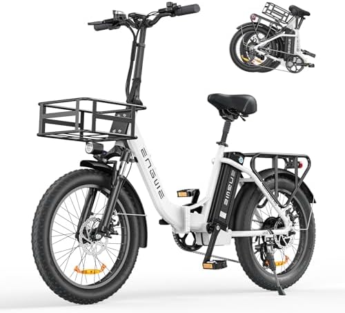 ENGWE L20 SE - Bicicleta eléctrica Plegable, 20" x 3,0 Fat Tire B...