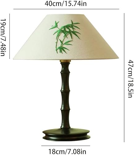 Miniatura 2 de Lamp for Desk Chinese Style Solid Wood Zen Study Room Atmosphere Lamp Master Bedroom Bedside Retro Table Lamp Desk Lamps for Home Office