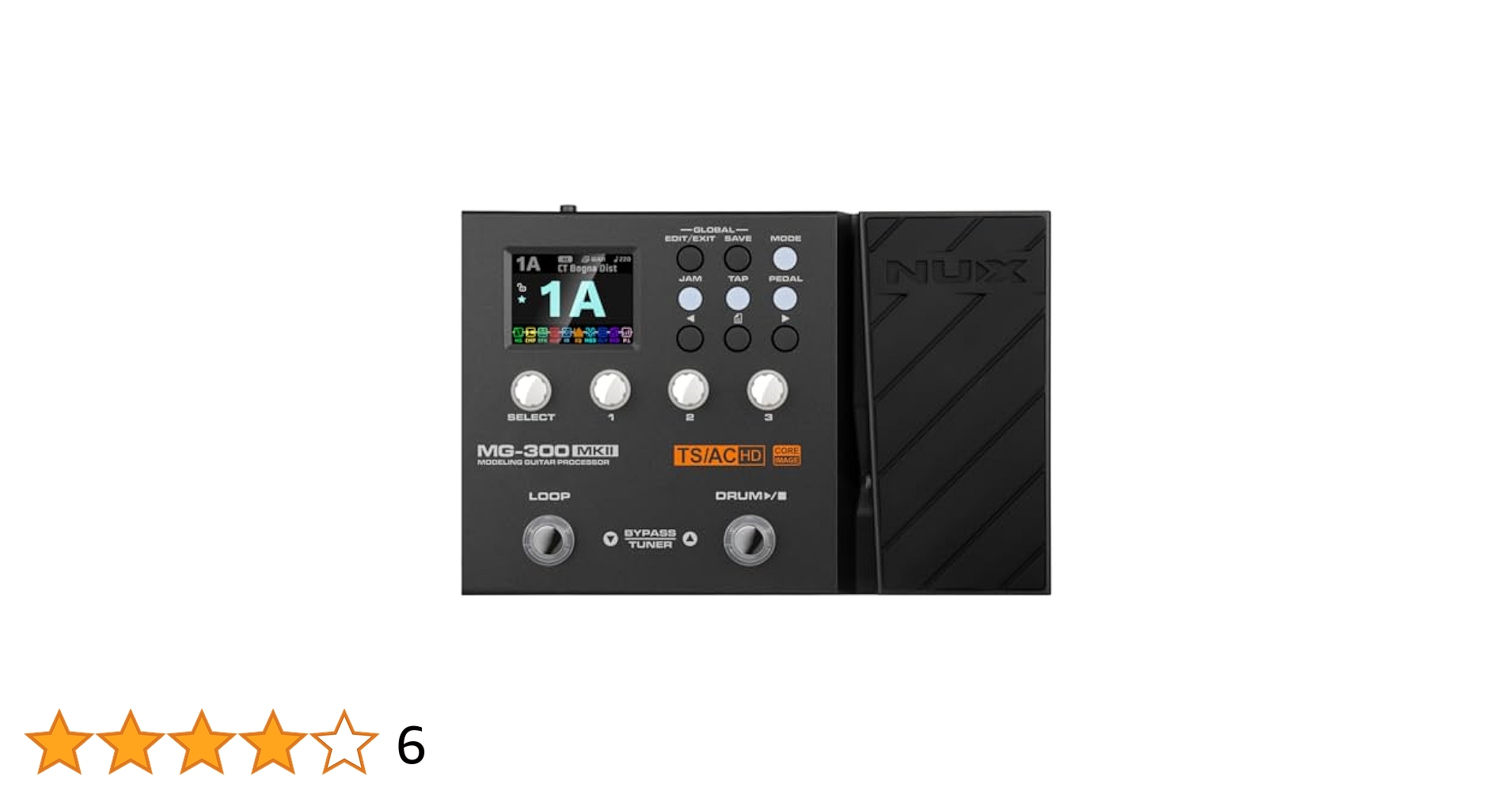 ギター Nux mg-300 Nux MG-300 Modeling Guitar Processor Guitar amp modeling