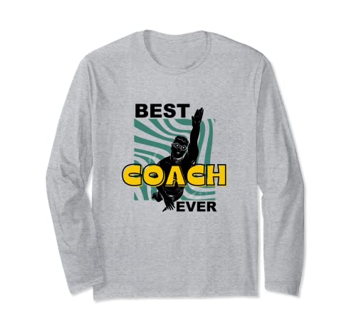 Best Coach Ever - Natación divertida - Entrenador de natación Pool Guy Manga Larga