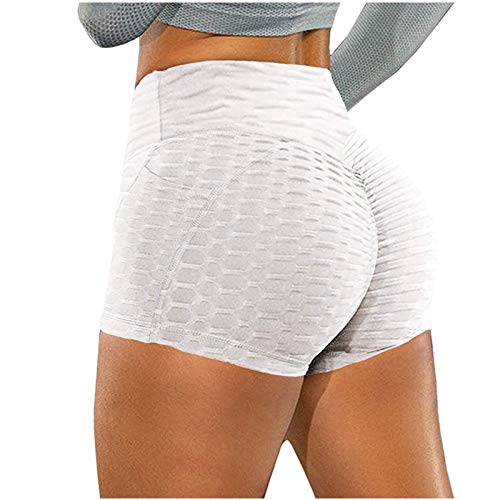 Bblulu Women Yoga Shorts With Pockets Ruched Butt Sport Gym Scrunch Ruched Running Workout Fitness Active Butt Lifting Shorts #TOP2