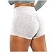 Pantaloncini da donna, sportivi, yoga, corti, opachi, per sport, fitness, allenamento, palestra, ciclismo, da donna, pantaloncini corti sportivi per fitness, yoga, bianco, S