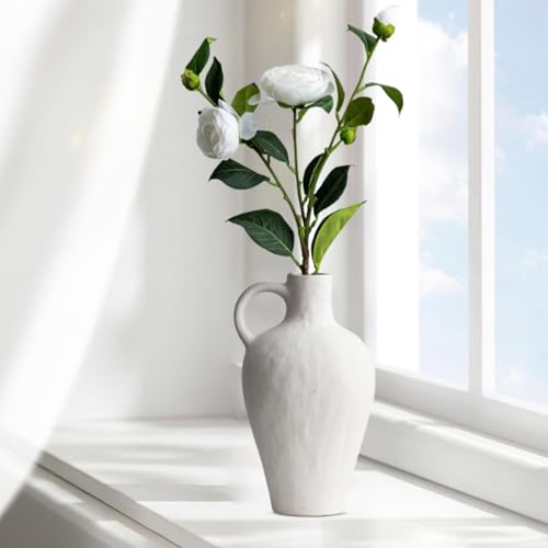 Vase à fleurs en céramique perfk pour composition florale de table