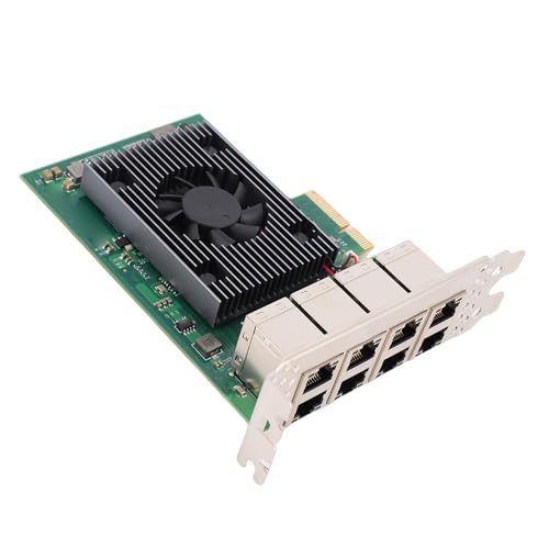 Tarjeta de Red PCIe Gigabit de 8 Puertos Ethernet para Servidores y PC 6