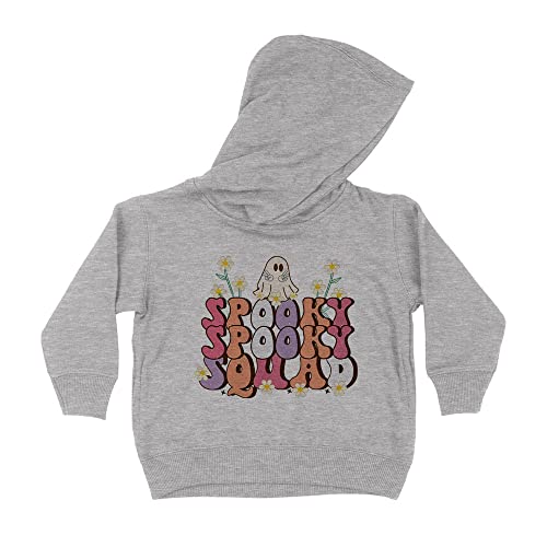 Spooky Spooky Squad Kids Hoodie Sweatshirt Toddler 5T Heather Grey
