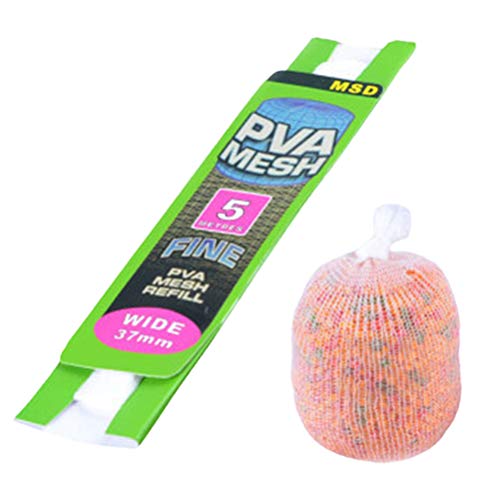 lyrlody Maille PVA, Accessoires de Pêche Solubles dans l'eau, Porte-appât à Dissolution Rapide, Tailles 25 Mm et 37 Mm pour Les Amateurs de Pêche à la Carpe (Blanc1#28)