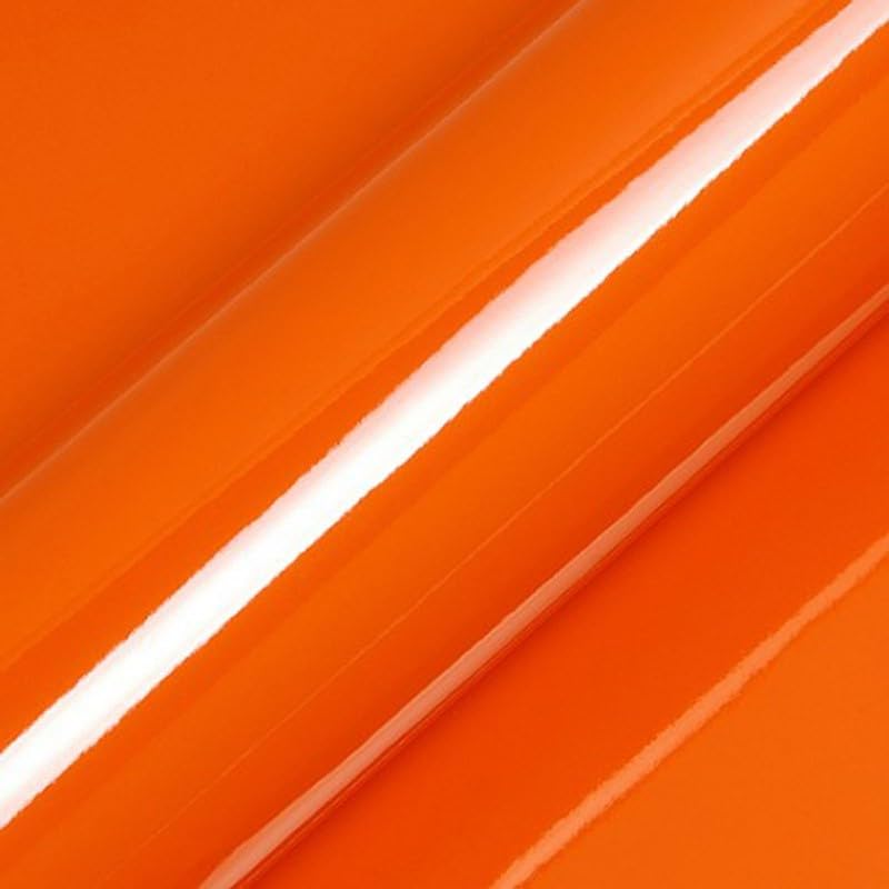 Vinyle adhésif orange brillant 5m pour personnaliser votre décoration intérieure