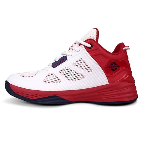 Image of Nivia SKYRUSH Basketball Shoes /Air Ventilated Mesh Fused with TPU /Multidirectional Outsole /Responsive Duo Foam Midsole