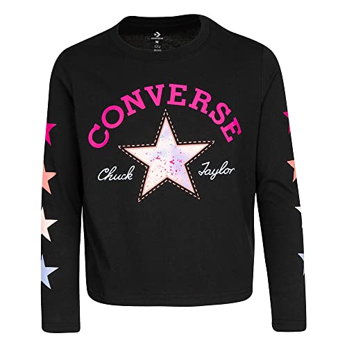 Image of Converse Girl's Solid Relaxed Fit T-Shirt
