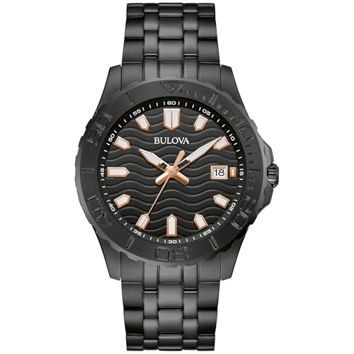 Bulova montre pour homme 98B438, l'accessoire en acier idéal du bureau aux sorties