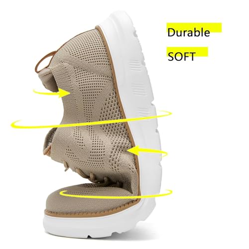 Image of Mens Casual Dress Oxfords Shoes Fashion Mesh Work Business Walking Sneakers Comfortable Lightweight Soft Sole