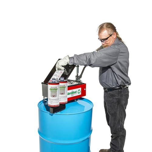 Image of AeroVent 3X Aerosol Can Disposal System (Part #10004721) | Processes 3 Cans Simultaneously | Fits Cans Up to 3 inch Diameter & 10.5 inch Length | Viz-a-Ball Indicator | Heavy-Duty Steel | Made in USA