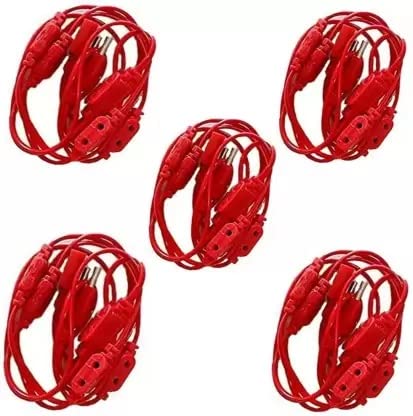 DIKANSHA Connector 10+1 Female Socket Plug Diwali Decoration/Wire Plug Strip Light Jointer | 8 Feet Long (Pack of 5) (B0BFJLCWZ5) Amazon Price History, Amazon Price Tracker