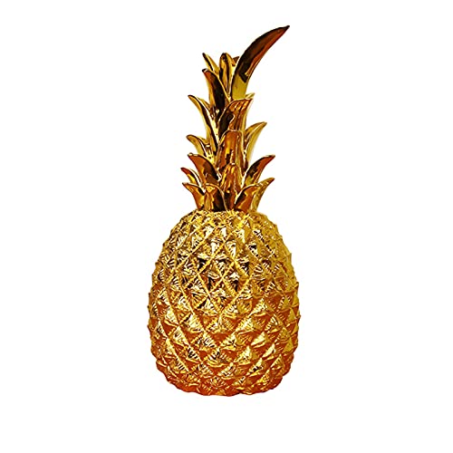 FIYSON Ananas Décoratif, Décoration Chambre Accessoire Nordique Moderne Ananas Ornements Résine Créative Décoration de la Maison Décoration de Bureau Accessoires pour fenêtre, Maison Artisanat