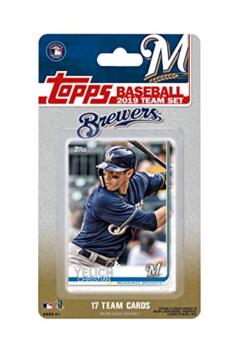 Milwaukee Brewers 2019 Topps Factory Sealed Special Edition 17 Card Team Set with Ryan Braun and Christian Yelich Plus