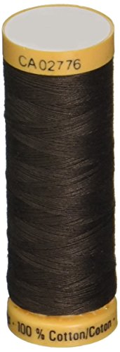 Gutermann hilo de algodón natural 110 yardas marrón oscuro miniatura 1