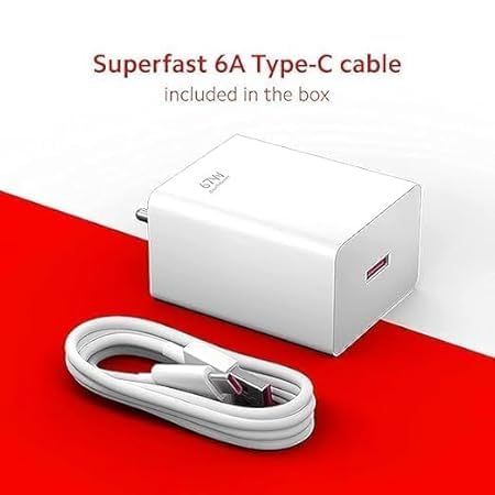 Image of 67W SonicCharge Fast Charger with Type C Cable for Redmi Note 12 pro max /Note 11 pro /Note 10 pro /Note 9 / Poco M2 Pro /Note 7 pro /Note 9 Pro /Note 8 Charger(DP15)
