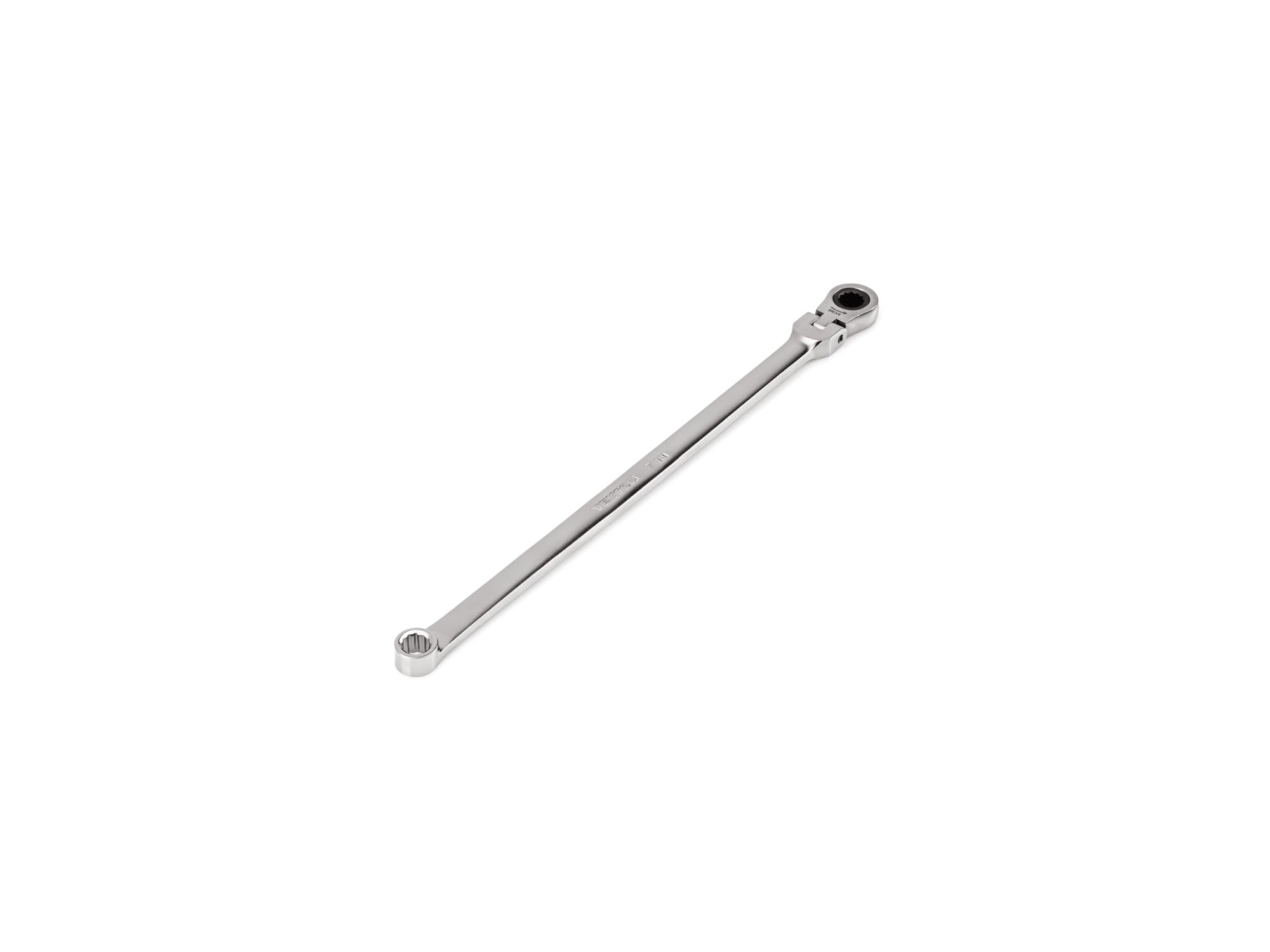 TEKTON 7 mm Long Fixed/Flex Head 12-Point Ratcheting Box End Wrench | WRB35407