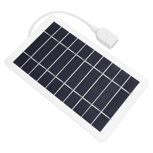 USB Solar Panel Charger, Portable Solar Panel Kit for Camera, Cell Phone Charging, Camping, Hiking,...