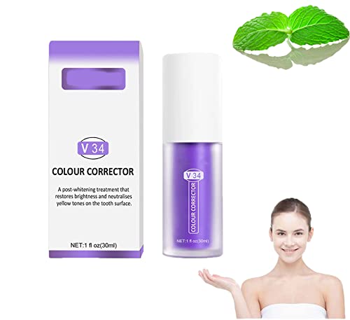 DASG V34 Color Corrector Toothpaste,Teeth Cleansing Toothpaste Tooth Whitening Enamel Care Toothpaste Stains,Teeth Whitening Sensitive Teeth Toothpaste,V34 Colour Corrector, Nhpro Enamel Care (B)