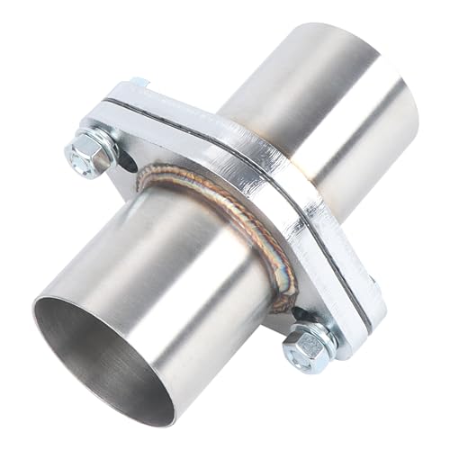 LCGP Exhaust Flange Repair Piping Kit 2.5 ID to 2.5 OD with Gasket and Bolt for Quick Fix Repair 304 Universal Stainless Steel Exhaust Flange Pipe