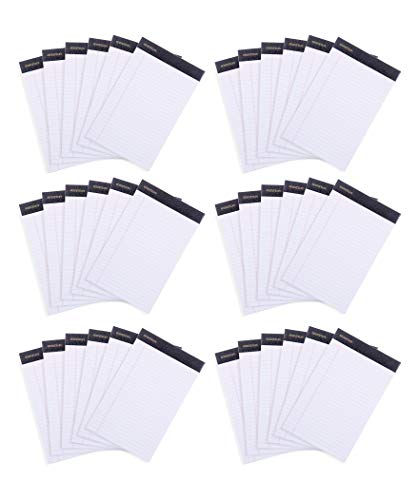 Image of Mintra Office Legal Pads, ((xPremium, 5in x 8in, Narrow (White), 36pk (6-6pks))