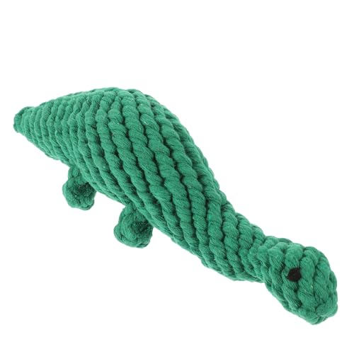Totority Rope Woven Dog Toy Dinosaur Shaped Chewing Toy for Pet's Healthy Oral Care