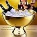 Mipau Large Champagne Bowl,12L Champagne Bowl Ice-Bucket with Scoop Stainless Steel Large Wine Bucket Big Ice Bucket for Parties Wine Beer Home Bar Celebrations,16in