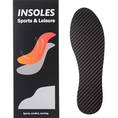 Carbon Fiber Insole for Men Women Rigid Carbon Fiber Shoe Insert Carbon Fiber Foot Plate for Hallux Rigidus Limitus, Turf Toe (10.05” / 255mm - Men's 8 / Women's Size 9, 1 Pc) Cover