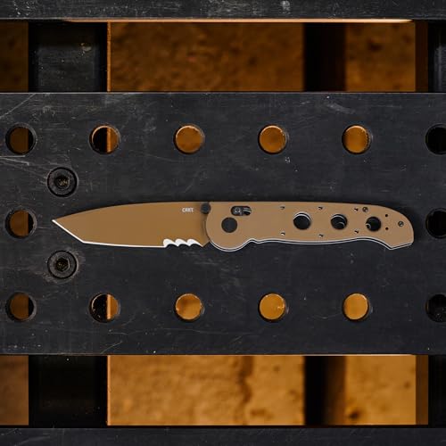 Image of CRKT M16-14XD Folding Knife with Crossbar Lock: D2 Steel Plain Edge Blade, Grivory Handle, Reversible Pocket Clip, M16-14XD