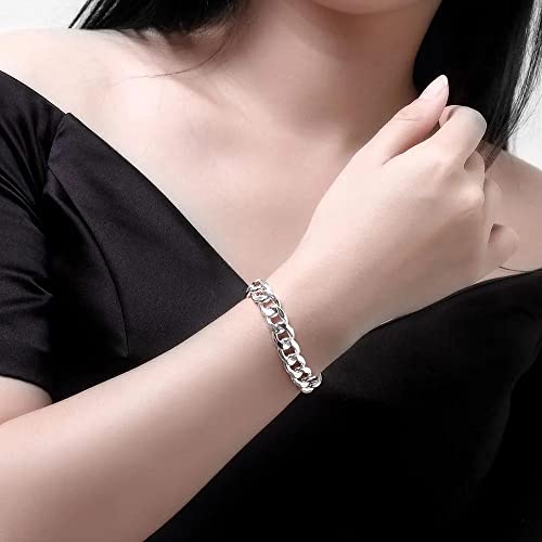 Pulsera lateral masculina LMMSHX de 10 mm con hebilla cuadrada resistente 2