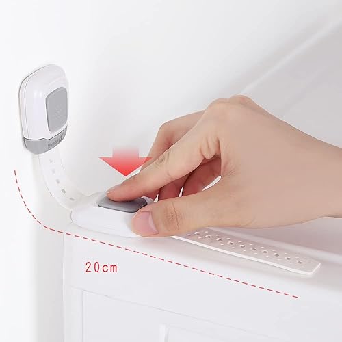 Miniatura 4 de YEYA Kit de anclajes de pared para muebles con adhesivo mejorado, sin taladro, correas ajustables, cierres de cajón a prueba de bebés
