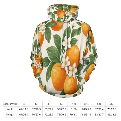 Sweat à capuche homme femme pull ample et chaud imprimé fleurs aquarelle