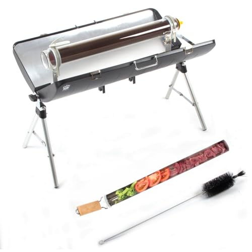 Rockcub Portable Solar Oven with Built-in Thermometer, 1.5L High-Capacity Solar Stove for Camping,...