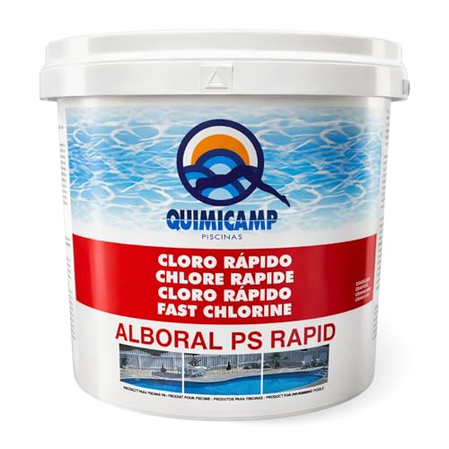 Cloro Choque Accion Rapida, Recuperador Agua Piscina deteriorada, Tratamiento Inicial de la Piscina, Fabricado en España, Forma del Producto Granular, Contiene 5 Kg