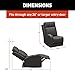 THOMAS PAYNE Signature Seismic Series McCoy RV Theater Seating Right Arm Recliner with Power Adjustable Lumbar, Headrest, Reclining, Heating, Massage, Integrated Cupholder Controls - 2024044200