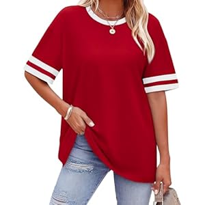 WIHOLL Womens T Shirts Loose Fit Sh...