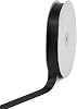 Creative Ideas PSF0708-030 Solid Satin Ribbon, 78100 yd, Black