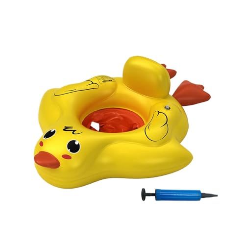 Flotteur de piscine gonflable avec auvent pare-soleil et bouée siège de bain anti-basculement