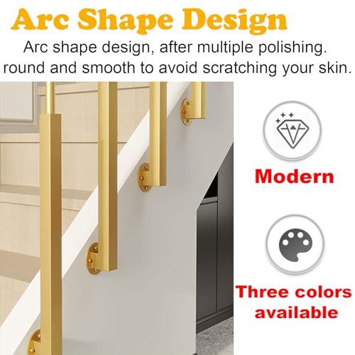 Balustrade d'escalier noire colonne rampe verticale moderne 210cm
