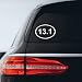 13.1 Vinyl Sticker (White)