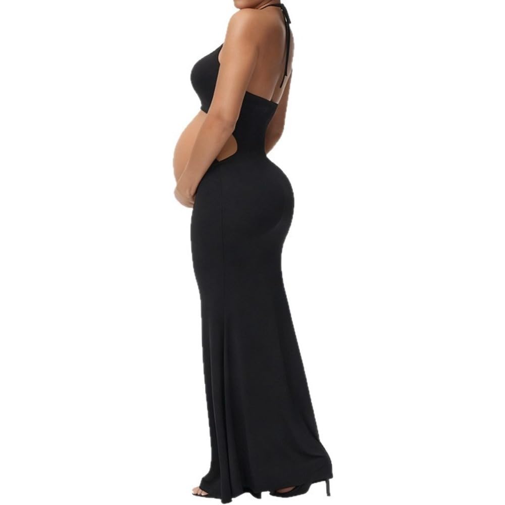 Sponyborty A Maternity Photoshoot Outfit New Studio Photography Sexy Bodycon Elegant Strappy Long Dress Pregnancy/A/Xl