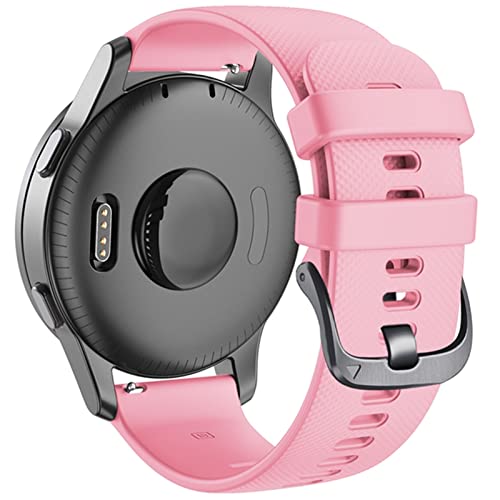 Bracelet silicone pour Garmin Vivoactive 4S 18mm anti-irritation coloris agate