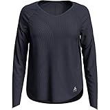 Marke: Odlo Odlo Damen Hemd L/S V-Ausschnitt Maha T-Shirt, Odyssee grau - AOP SS20, L
