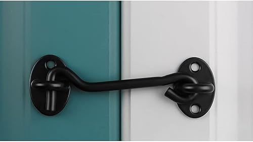 Miniatura 3 de 2 piezas de 3 pulgadas de gancho y pestillo de ojo con tornillo de acero inoxidable para ventana, gancho de cabina, gancho de puerta de granero,