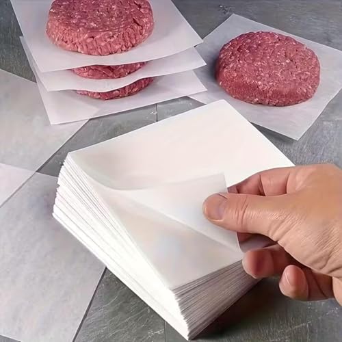 50 100 Piezas De Papel Pergamino Para Hornear, Antiadherente Y A Prueba De Aceite, Papel Encerado Cuadrado Antiadherente De 4.3 Pulgadas, Apto Para Prensas De Hamburguesas Y Galletas Individuales 50 50 100 Piezas De Papel Pergamino Para Hornear, Antiadherente Y A Prueba De Aceite, Papel Encerado Cuadrado Antiadherente De 4.3 Pulgadas, Apto Para Prensas De Hamburguesas Y Galletas Individuales 50