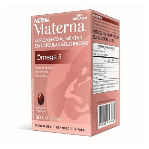 Suplemento alimentar em cápsulas Materna Ômega-3 30 unidades