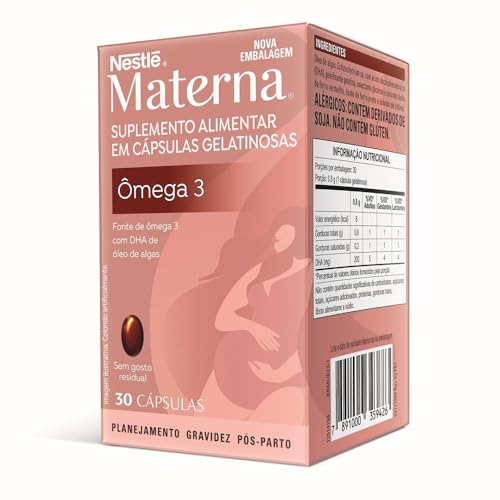Suplemento alimentar em cápsulas Materna Ômega-3 30 unidades