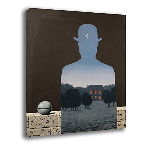 Quadro RENè MAGRITTE Origine RIPRODUZIONE STAMPA SU TELA Quadri Moderni Moderno Arte Astratto Cucina Soggiorno Camera da letto printerland.it (50x70 cm)