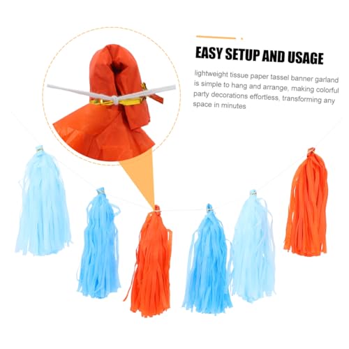 Guirnalda de Papel EPIGEIST de 5 Piezas, Decoraciones de Fiesta para Techos y Paredes 4